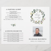 Greenery Eucalyptus Celebration of Life Programme (Voorkant)