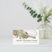 Greenery Eucalyptus Chef Catering Cake Maker Visitekaartje (Staand voorkant)