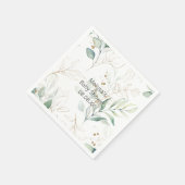 Greenery Eucalyptus Cocktail Paper Napkin Servet (Hoek)