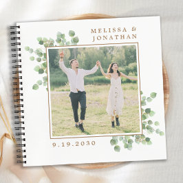 Greenery Eucalyptus Custom Photo Budget Weddenscha Notitieboek