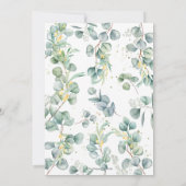 Greenery Eucalyptus Cute Koala Baptism Christening Kaart (Achterkant)