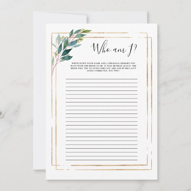 Greenery Eucalyptus die ik Vrijgezellenfeest (Voorkant)