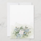 Greenery Eucalyptus Elegant Dusty Rehearsal Dinner Kaart (Achterkant)