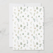 Greenery Eucalyptus Floral Baby shower Kaart (Achterkant)