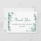 Greenery Eucalyptus Frameborder Bedankkaart (Voorkant)