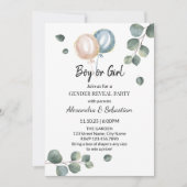 Greenery Eucalyptus Gender onthullen Kaart (Voorkant)