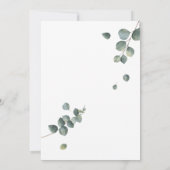 Greenery Eucalyptus Gender Reopenbaart Uitnodiging (Achterkant)