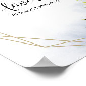 Greenery Eucalyptus Geometric Favors Sign Poster (Hoek)