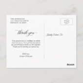 Greenery Eucalyptus Geometric Gold Lijst Hartelijk Briefkaart (Achterkant)