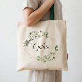 Greenery Eucalyptus Geometric Lijst Bridesmaid Tote Bag