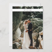 Greenery Eucalyptus Geometric Lijst Save the Date Kaart (Achterkant)