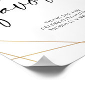 Greenery Eucalyptus Geometric Wedding Favors Poster (Hoek)