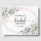 Greenery Eucalyptus Geometrisch Vrijgezellenfeest  Gastenboek (Voorkant)