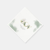 Greenery Eucalyptus Het is een Baby shower van een Servet (Hoek)