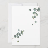 Greenery Eucalyptus Honeymoon Shower Kaart (Achterkant)