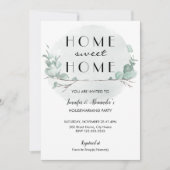 Greenery Eucalyptus Housewarming Party Kaart (Voorkant)