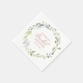 Greenery Eucalyptus krans Vrijgezellenfeest servet (Hoek)