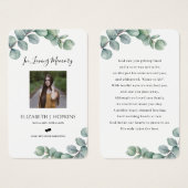 Greenery Eucalyptus laat foto's van Kaarten van Pr Visitekaartje (Voorkant /achterkant)