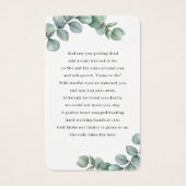 Greenery Eucalyptus laat foto's van Kaarten van Pr Visitekaartje (Achterkant)