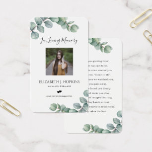Greenery Eucalyptus laat foto's van Kaarten van Pr Visitekaartje