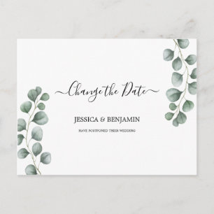 Greenery Eucalyptus laat script wijzigen van datum Briefkaart