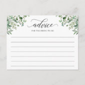 Greenery Eucalyptus laat woorden van advies Kaart (Voorkant)
