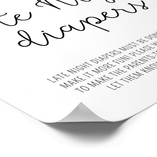 Greenery Eucalyptus - Late Night Diapers Poster (Hoek)