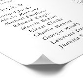 Greenery, Eucalyptus Leaves, Baptism Seating Chart Poster (Hoek)