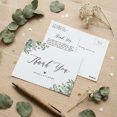 Greenery Eucalyptus Leaves Bedankt Briefkaart