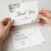 Greenery Eucalyptus Leaves Bedankt Briefkaart