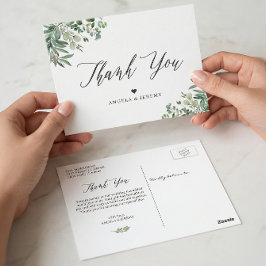 Greenery Eucalyptus Leaves Bedankt Briefkaart