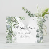 Greenery Eucalyptus Leaves Bedankt voor je kaarten (Staand voorkant)