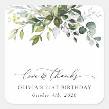 Greenery, Eucalyptus Leaves, Boho, Birthday