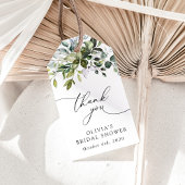 Greenery, Eucalyptus Leaves, Boho, Bridal Shower Cadeaulabel