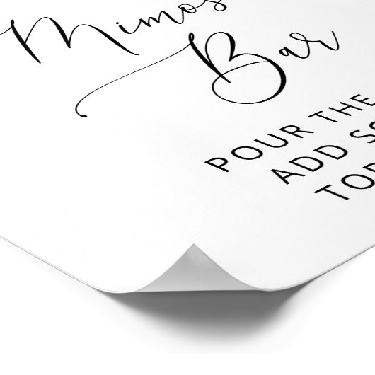 Greenery, Eucalyptus Leaves, Boho, Mimosa Bar Poster (Hoek)