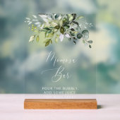 Greenery, Eucalyptus Leaves, Boho, Momosa Bar Acryl Bord (Neutraal)