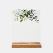 Greenery, Eucalyptus Leaves, Boho, Momosa Bar Acryl Bord (Voorkant)