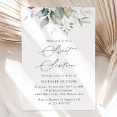 Greenery, Eucalyptus Leaves, Boho, Sweet 16 Kaart