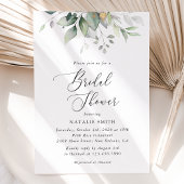 Greenery, Eucalyptus Leaves, Boho, Vrijgezellenfee Kaart