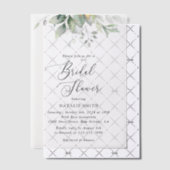 Greenery, Eucalyptus Leaves, Boho, Vrijgezellenfee Vellum Uitnodigingen (Offset (Uitnodiging))