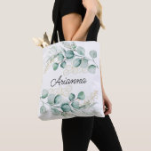 Greenery Eucalyptus Leaves Bridesmaid Tote Bag (Dichtbij)