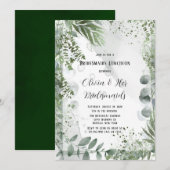 Greenery Eucalyptus Leaves Bridesmaids Luncheon Kaart (Voorkant / Achterkant)