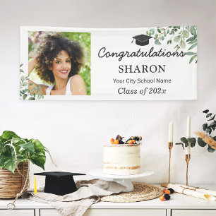Greenery Eucalyptus Leaves Chic Graduy Party Spandoek