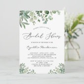 Greenery Eucalyptus Leaves Classy Vrijgezellenfees Kaart (Staand voorkant)