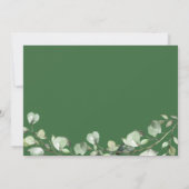 Greenery Eucalyptus Leaves Gold Confetti Geometric Save The Date (Achterkant)