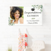 Greenery Eucalyptus Leaves Graduy Party Foto Spandoek (Insitu)