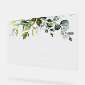 Greenery, Eucalyptus Leaves, Vrijgezellenfeest Wel Acryl Bord (Hoek)