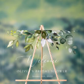 Greenery, Eucalyptus Leaves, Vrijgezellenfeest Wel Acryl Bord (Neutraal)