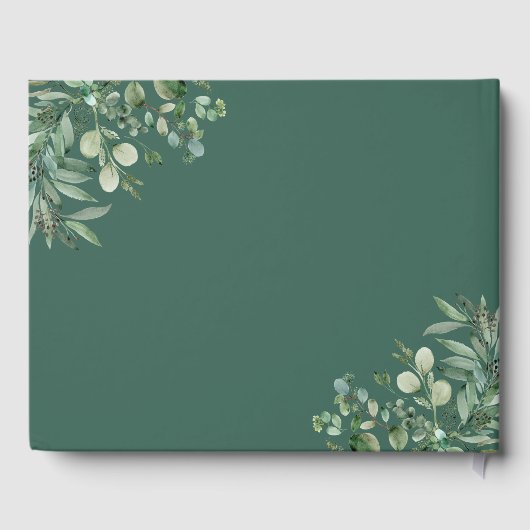 Greenery Eucalyptus Leaves Wedding Gastenboek (Achterkant)