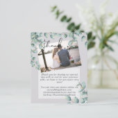 Greenery Eucalyptus Lila Lemon Gray Wedding (Staand voorkant)